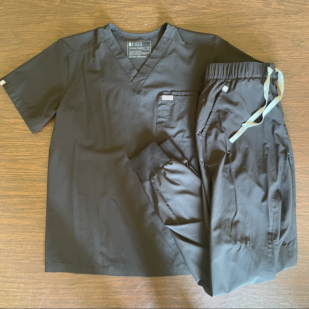 Figs FionLite Mens XS/Women’s S Tall Set Black